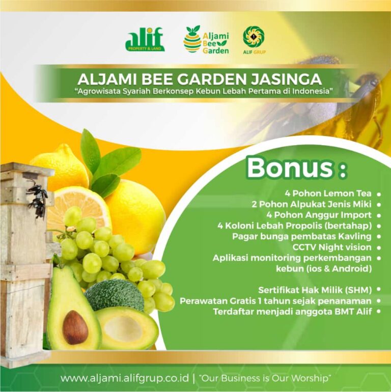 bonus kavling aljami bee garden